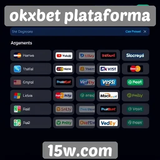 Opcões de pagamento disponíveis no site okxbet